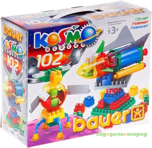 Развивающий конструктор Bauer Космос 102 эл.-0