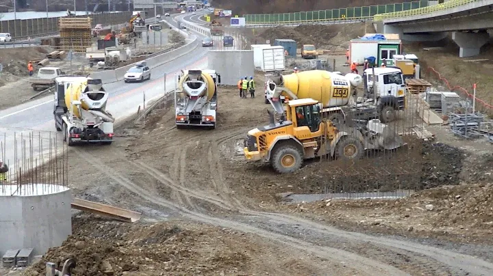 Concrete trucks and Bauer BG24H