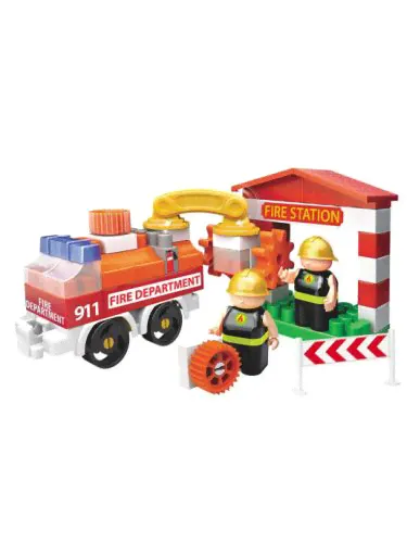 Конструктор Bauer Fireman 739 Пожарная машина и пожарный гидрант-0