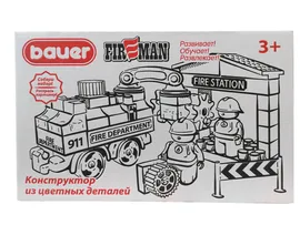 Конструктор развивающий Bauer 58деталей карт.коробка