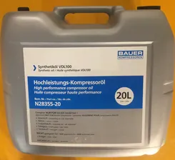 Компрессорное масло BAUER синтетическое, 20л