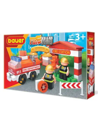Конструктор Bauer Fireman 739 Пожарная машина и пожарный гидрант-1